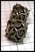 Dice : Dice - Metal Dice - Thorn D8 by Ceramic Wombat Shapeways - JA Collection Apr 2024